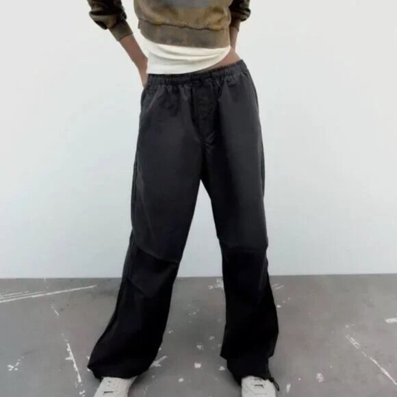 Zara Pants - New Zara Women's Pull On Navy Trousers Jogger Style Pants with Elastic Waistband